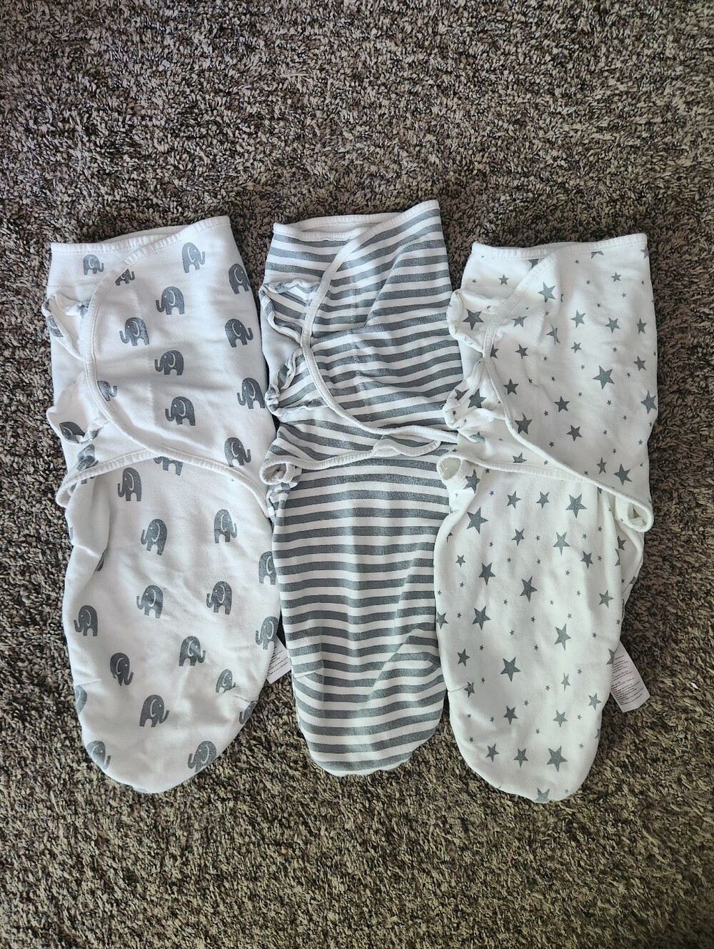 Organic Cotton Velcro Swaddles (3)